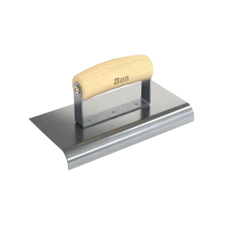 Bon Tool Edger, Stainless Steel 8" X 4", 3/4" Radius X 7/8" Lip Wood Handle 12-465